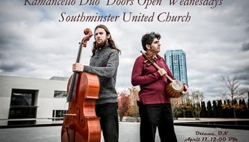kamancello, Shahriyar jamshidi, Raphael weinroth-Browne, Cello, Kamanche, improvisation, Ottawa Concerts, Southminster United Church